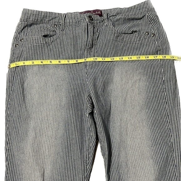 Gloria Vanderbilt Striped Denim Cropped Women’s Pants (Sz 12) - Picture 9 of 12
